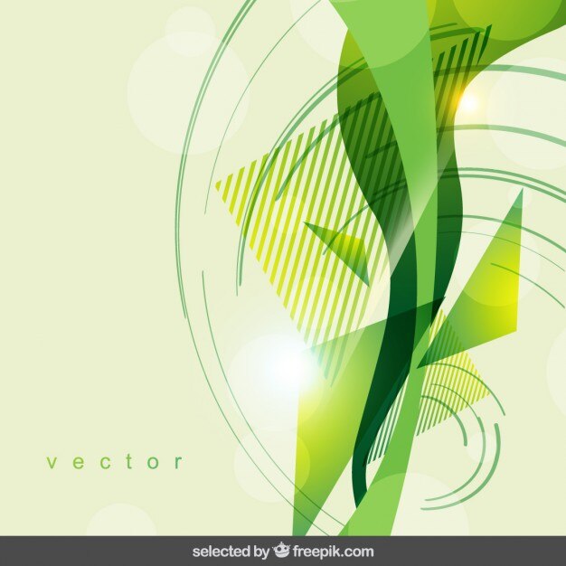 Geométrica resumen de fondo verde