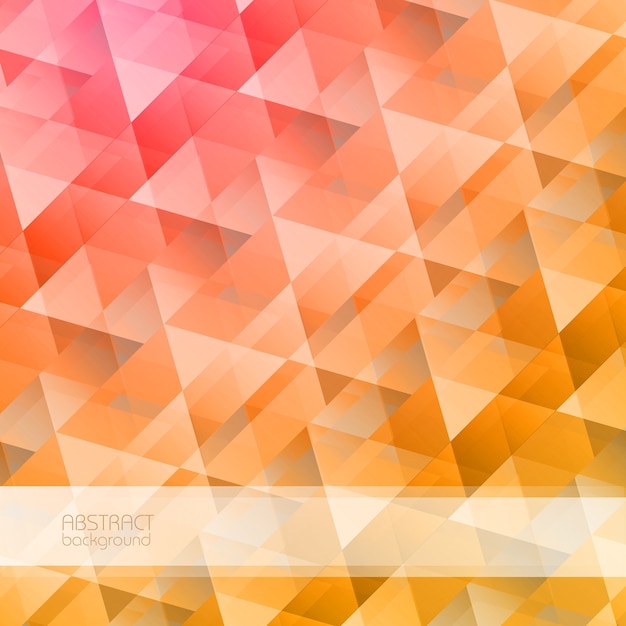 Geométrico abstracto brillante con formas de cristal triangular de colores en la ilustración de estilo mosaico