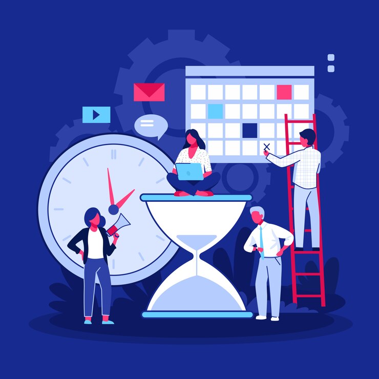 Vector gratuito gestión exitosa de proyectos