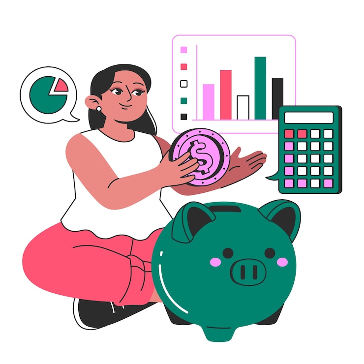 Vector gratuito gestionar la ilustración del concepto de dinero