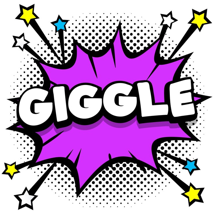 Vector gratuito giggle pop art comic speech bubbles libro efectos de sonido