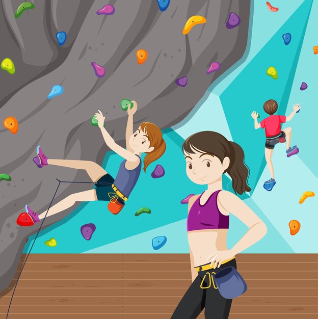 Gimnasio de escalada interior