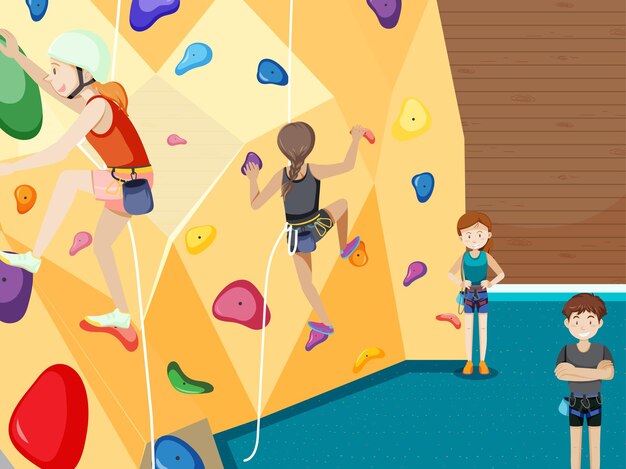 Gimnasio de escalada interior