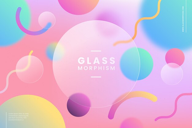 Glassmorfismo en gradiente