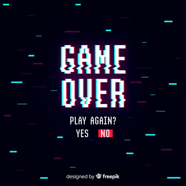 Glitch juego sobre el fondo