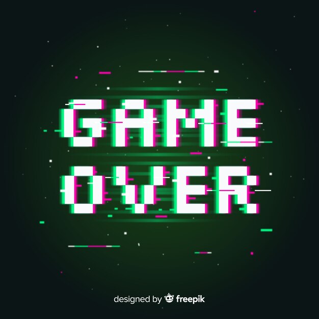 Glitch juego sobre el fondo