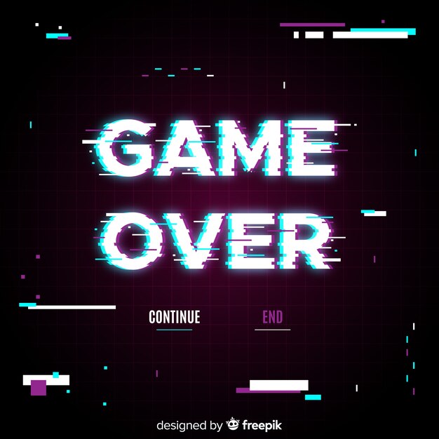 Glitch juego sobre el fondo