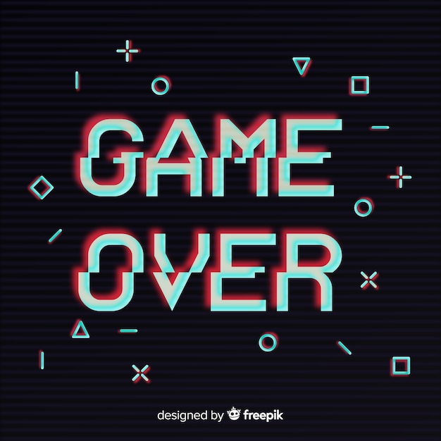 Glitch juego sobre el fondo