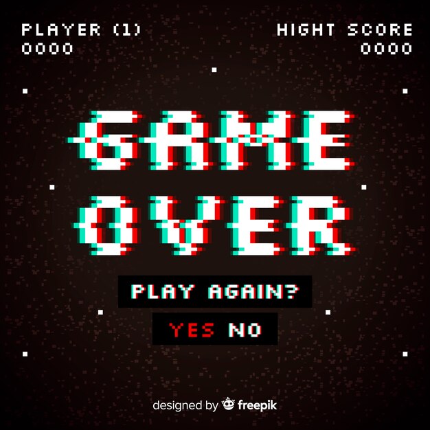 Glitch juego sobre el fondo