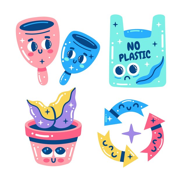 Glitzy save the earth colección de pegatinas