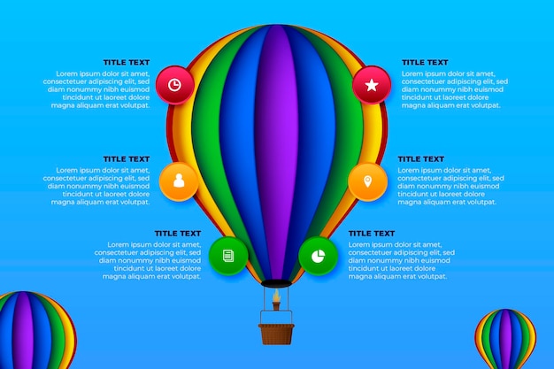 Globo realista infografía