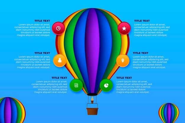 Globo realista infografía