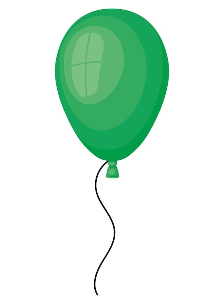 globo verde para fiestas