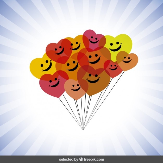 Globos felices coloridos