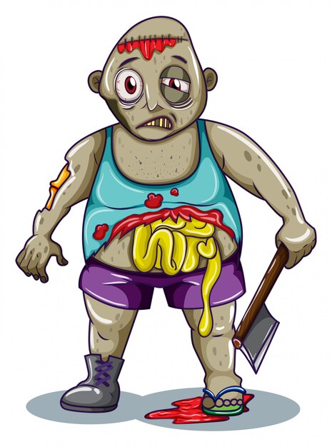 Un gordo zombie