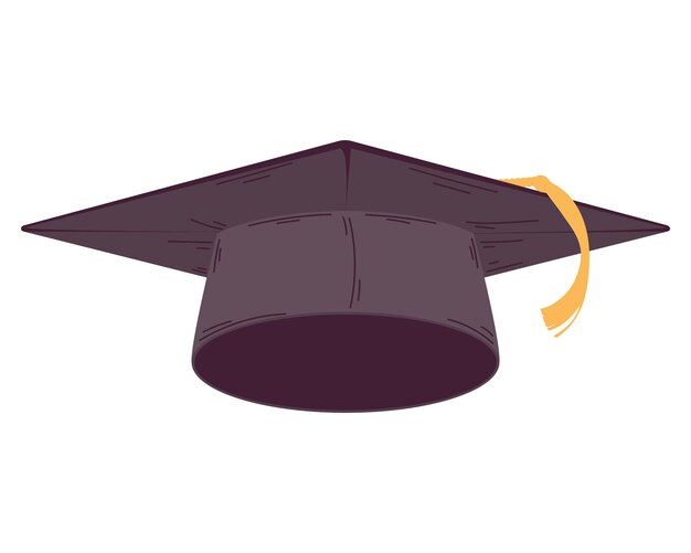 gorro de graduación negro