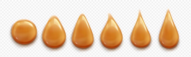 Gotas de caramelo Gotas de caramelización de azúcar toffee