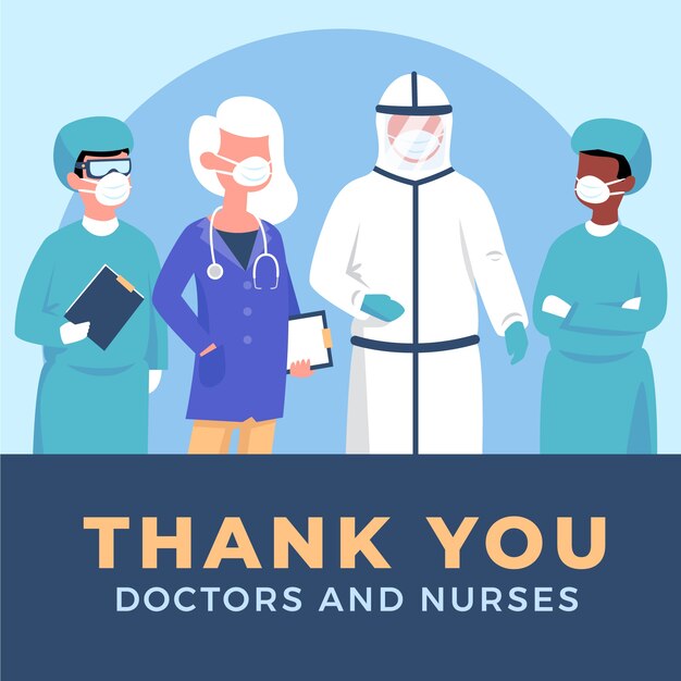 Gracias doctores y enfermeras