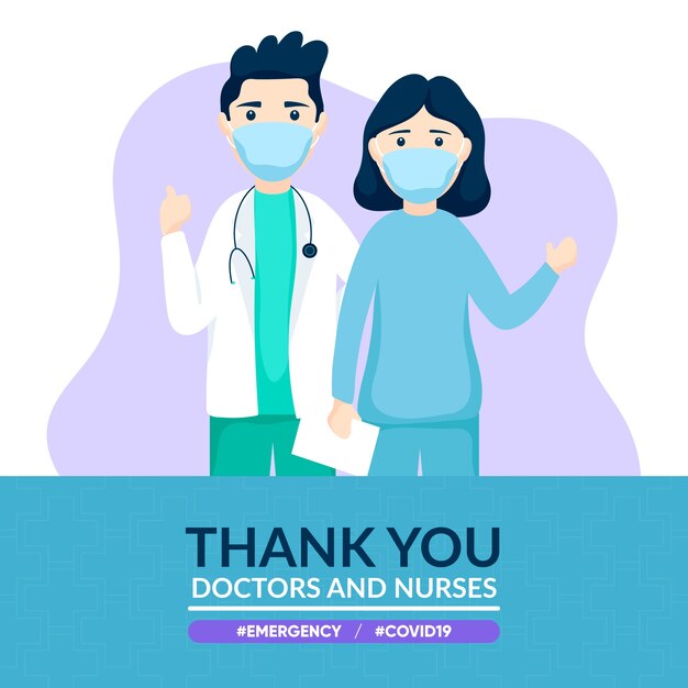 Gracias doctores y enfermeras