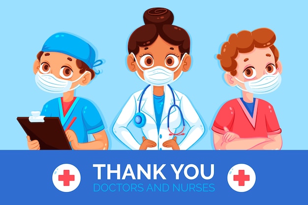 Gracias doctores y enfermeras