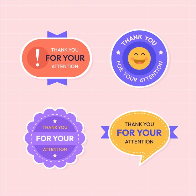 Gracias por su ilustración de signo de atención
