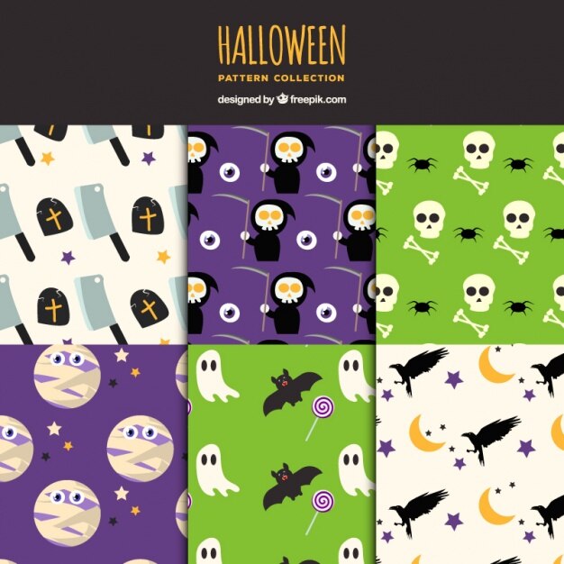 Graciosos patrones de halloween 