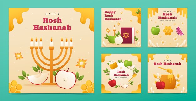 Gradient en Instagram publica una colección para la celebración del año nuevo judío Rosh Hashanah