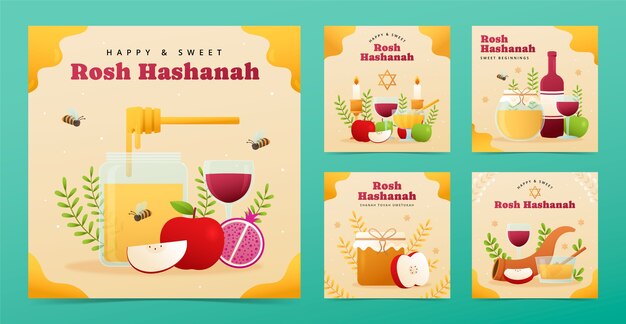 Gradient en Instagram publica una colección para la celebración del año nuevo judío Rosh Hashanah