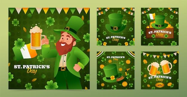 Gradient en Instagram publica una colección para la celebración del día de San Patricio