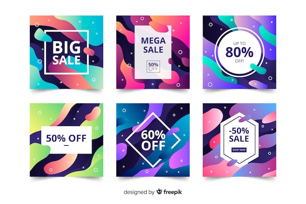 Vector gratuito gradient sale instagram post collection