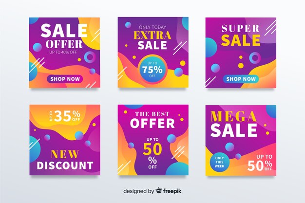 Gradient sale instagram post collection