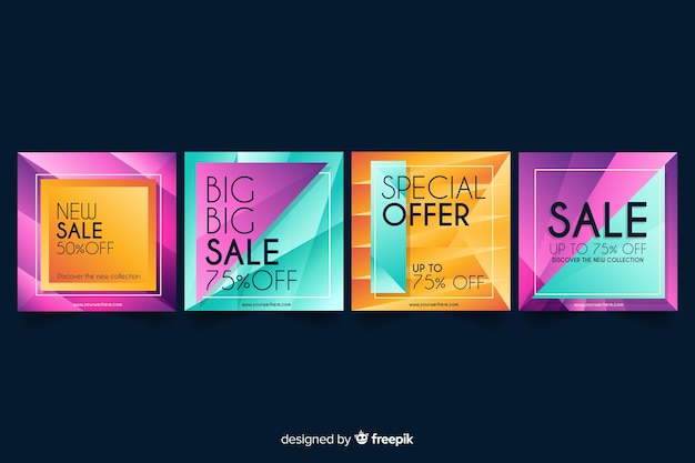 Vector gratuito gradient sale instagram post collection