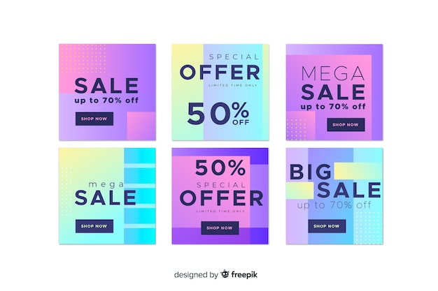 Gradient sale instagram post collection