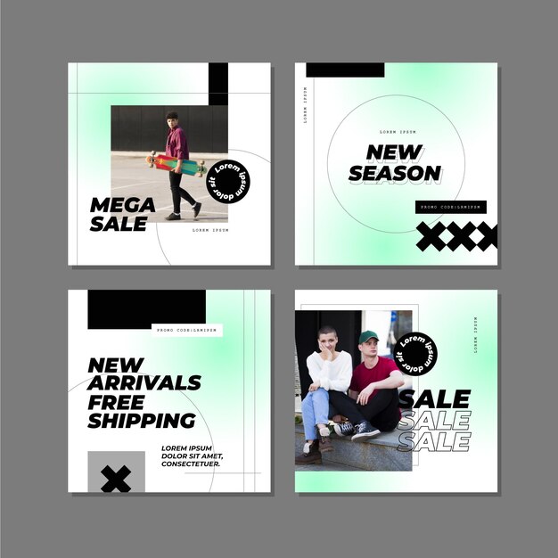 Gradient sale instagram post collection