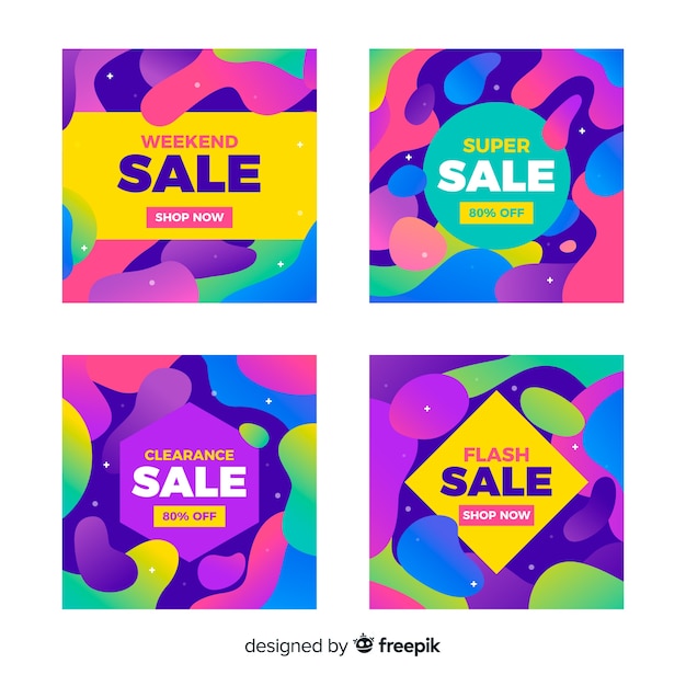 Vector gratuito gradient sale instagram post collection