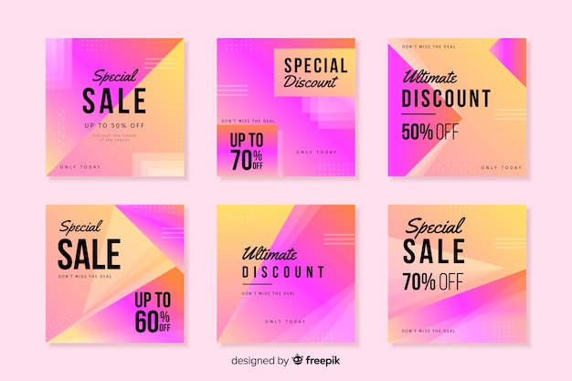 Gradient sale instagram post collection