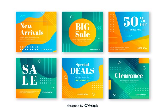 Gradient sale instagram post collection