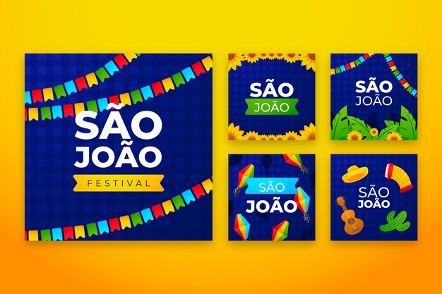 Gradient sao joao colección de publicaciones de instagram