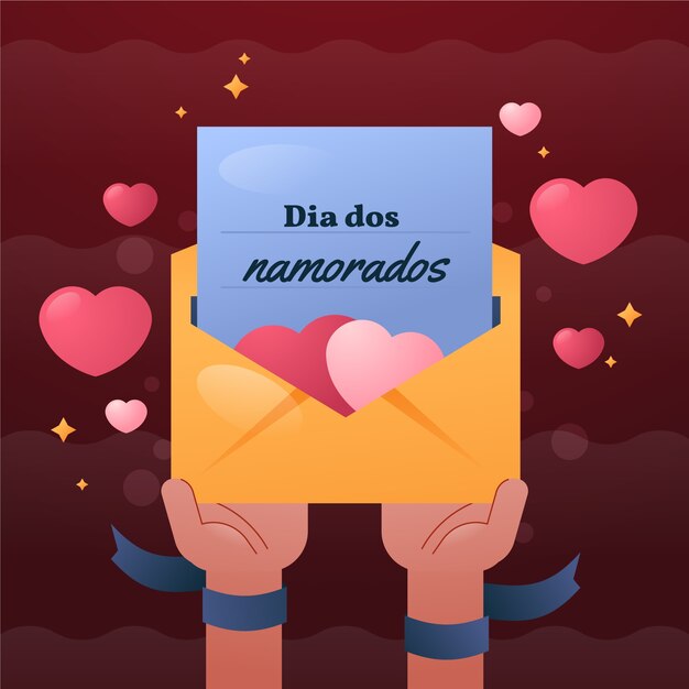 Gradiente dia dos namorados ilustración