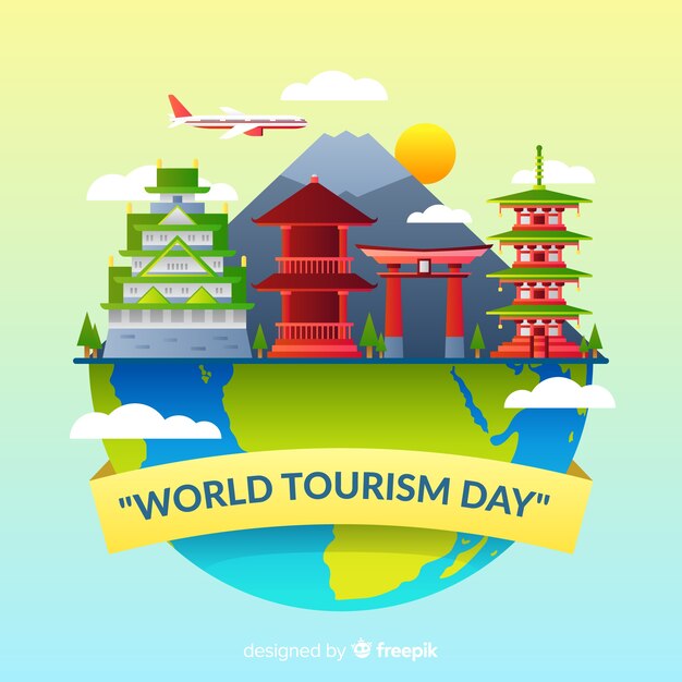 Gradiente del día mundial del turismo