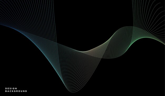 Gradiente digital de partículas de onda de fondo de colores