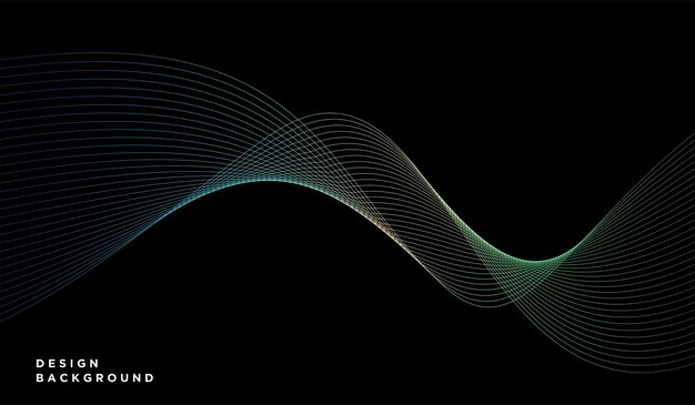 Gradiente digital de partículas de onda de fondo de colores