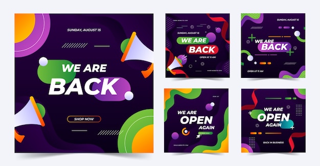 Gradiente estamos de vuelta publicaciones de instagram