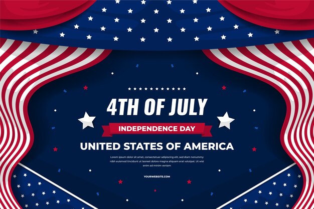 Gradiente de fondo del 4 de julio