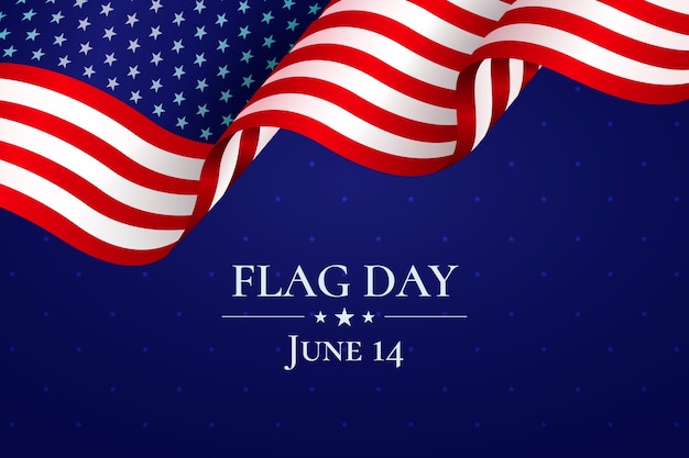 Gradiente de fondo del día de la bandera estadounidense