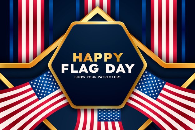 Gradiente de fondo del día de la bandera estadounidense