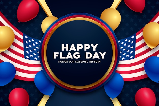 Gradiente de fondo del día de la bandera estadounidense