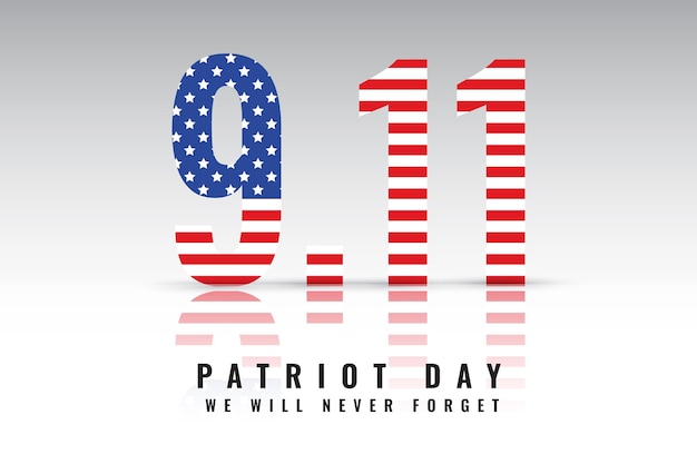 Gradiente de fondo del día del patriota 9.11