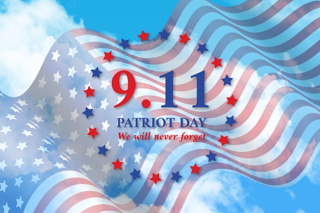 Vector gratuito gradiente de fondo del día del patriota 9.11