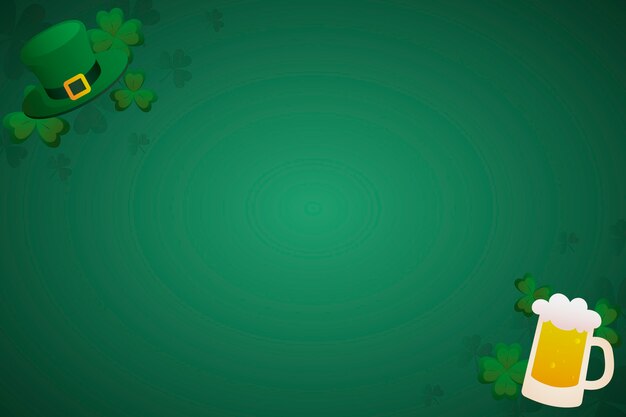 Gradiente el fondo del día de San Patricio